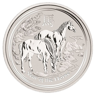 2014 1oz Silver Lunar Horse